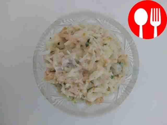 Витаминный салат с яблоком и кольраби