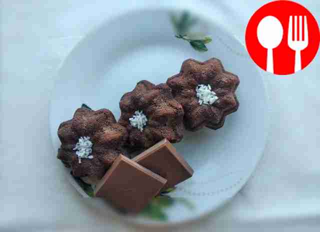 Классический шоколадный фондан с коньяком