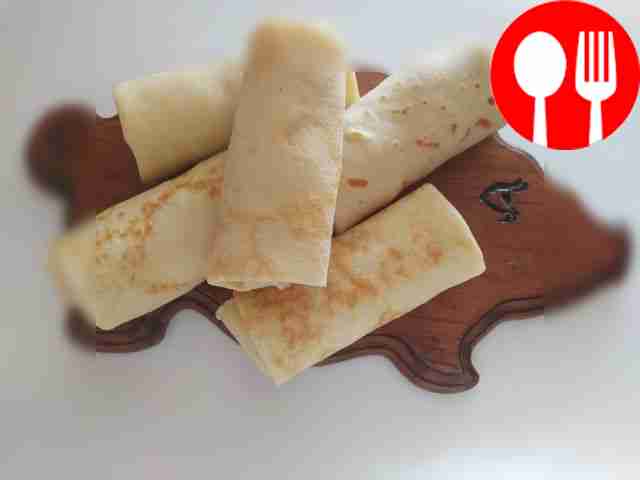 Блинные рулетики с мясной начинкой