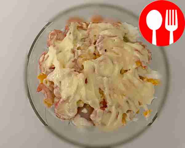 Диетический крабовый салат