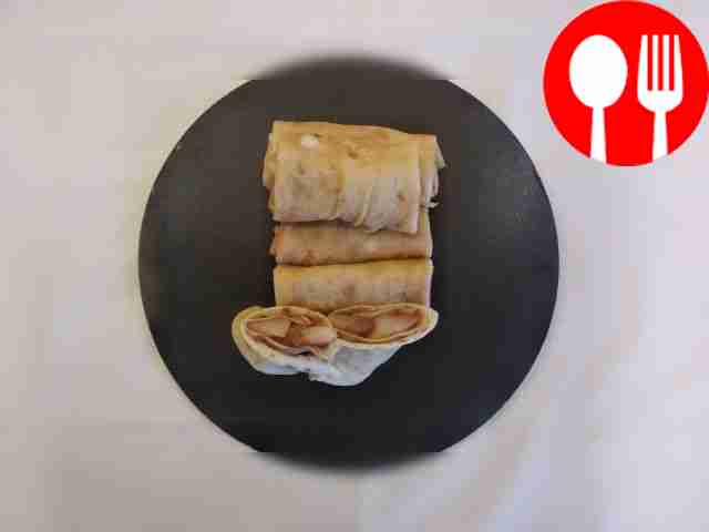 Блины на сыворотке с начинкой из груш