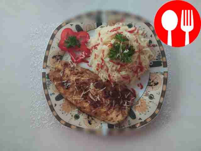 Ароматная скумбрия с макаронами капеллини