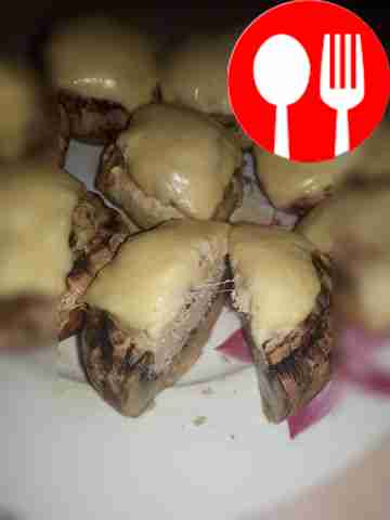 Фаршированые королевские шампиньоны