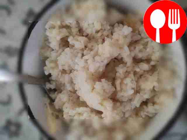 Вкусный рис с плавленым сыром