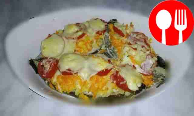 Сочная зубатка, запеченная под овощами