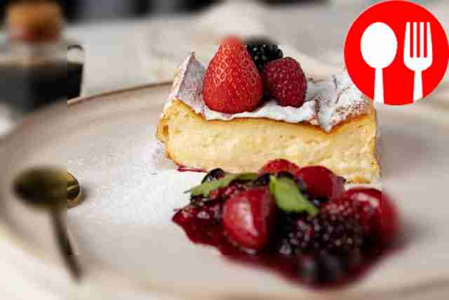 Творожный пудинг с белым шоколадом и лаймом