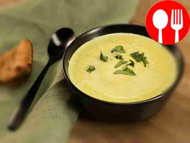 Суп-пюре из зеленого горошка