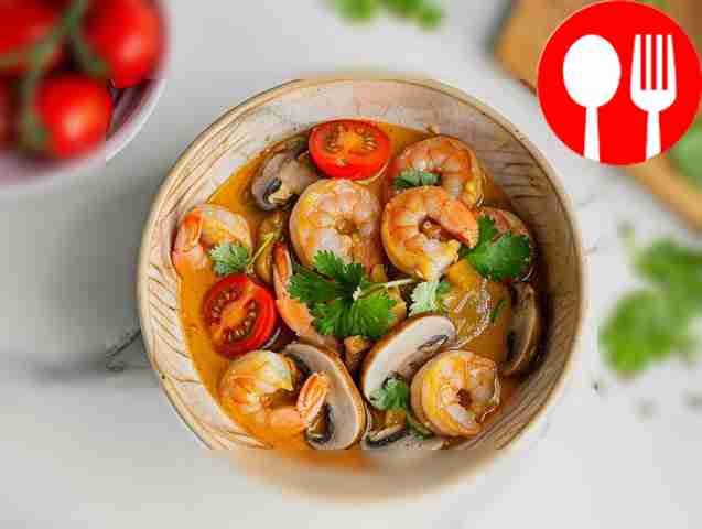 Том Ям с креветками