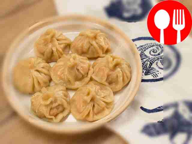 Манты с мясом и пекинской капустой