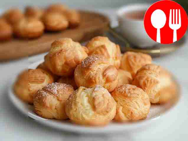 Тающие во рту профитроли с заварным кремом