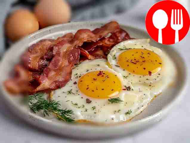 Классическая яичница по-американски