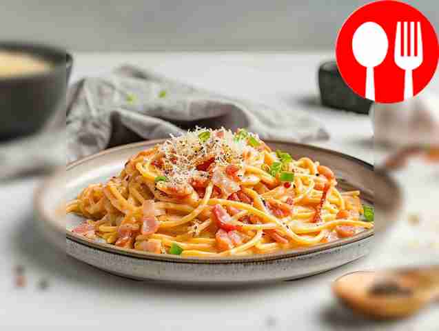 Нежная паста карбонара