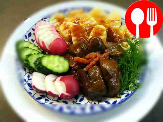 Ароматная печень в томатном соусе