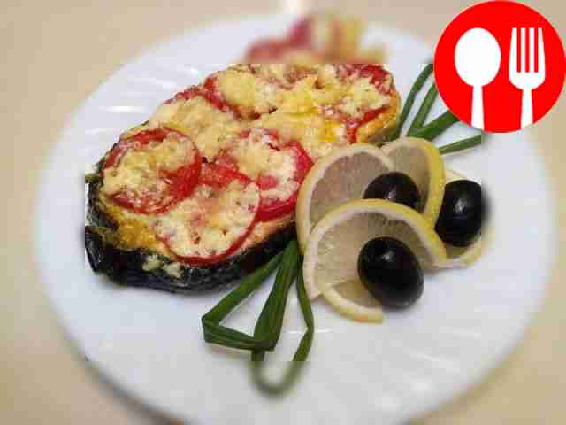 Пикантная семга, запеченная в фольге