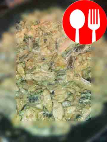 Фрикасе из курицы с грибами