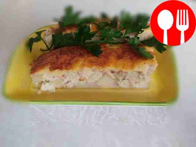 Ароматная запеканка из курицы со сметаной