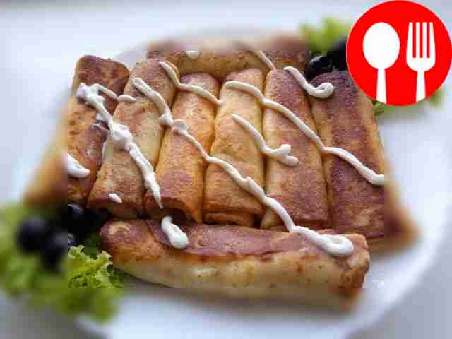 Ароматные блины с сулугуни