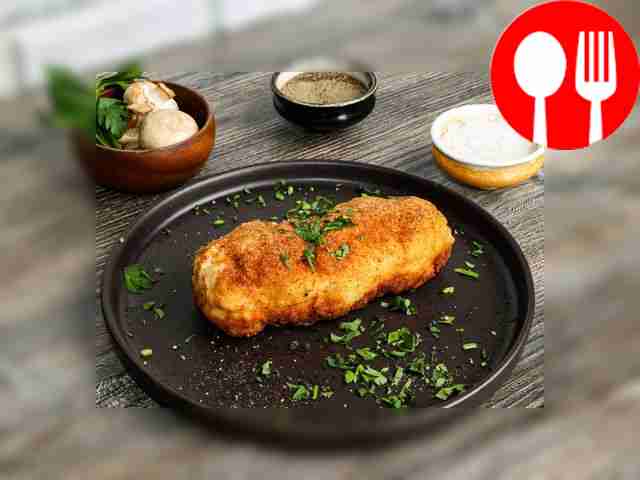 Котлета по-киевски с грибами