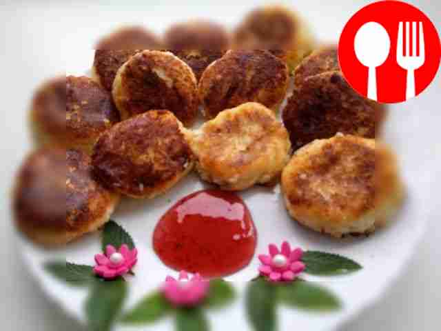 Быстрые оладьи с творогом