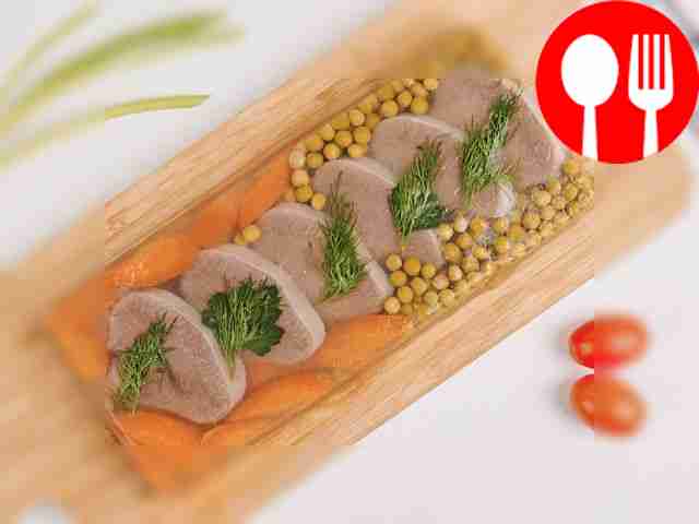 Заливное из говяжьего языка