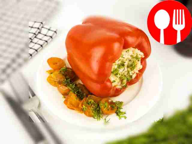 Вегетарианские фаршированные перцы