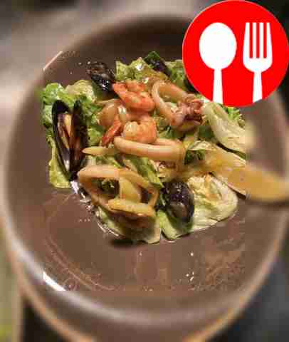 Салат с морепродуктами