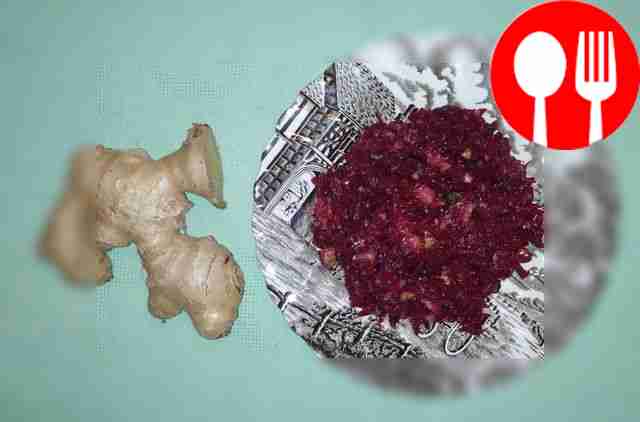Салат со свеклой и имбирем