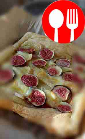 Пирог с инжиром и камамбером