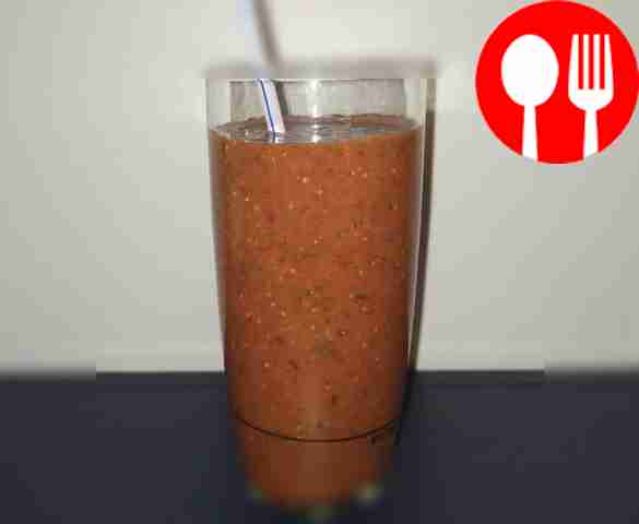 Клубничный смузи для здорового питания