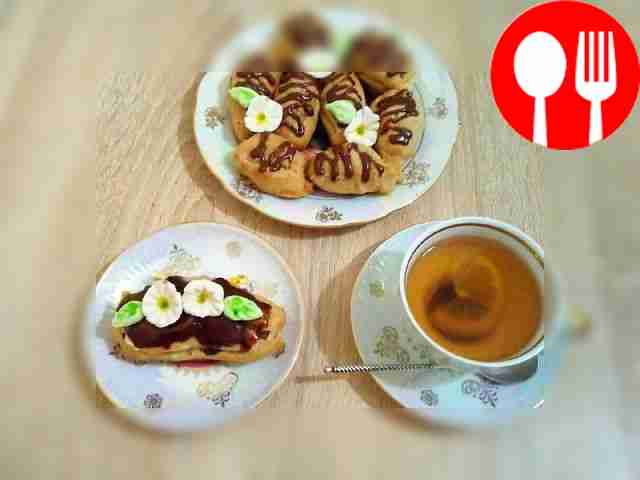 Нежные заварные пирожные со сливочно-фруктовым кремом