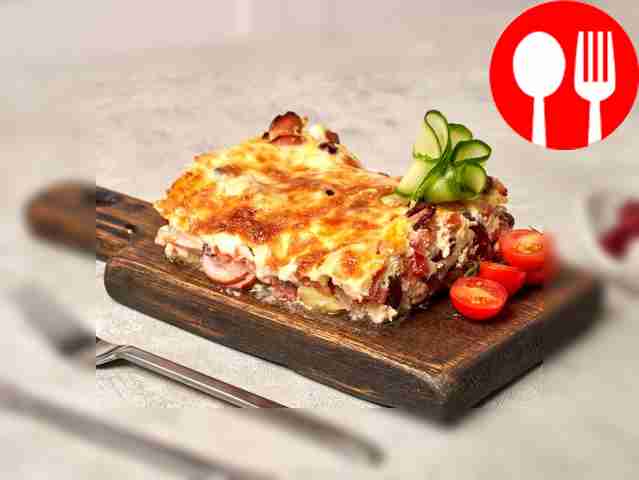 Мусака с красной фасолью