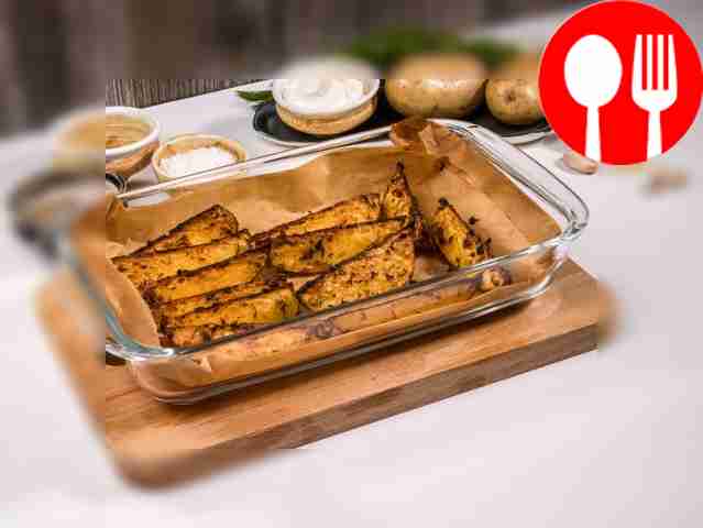 Когда картофель будет готов, выньте его из...