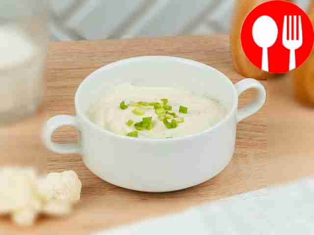 Пюре из цветной капусты на сливках