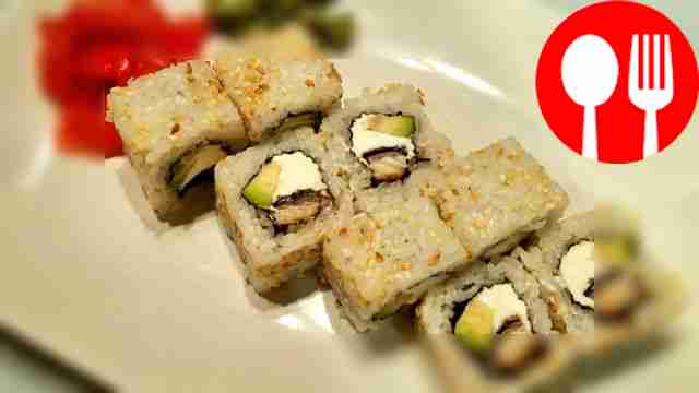 Ролл с угрем и сливочным сыром