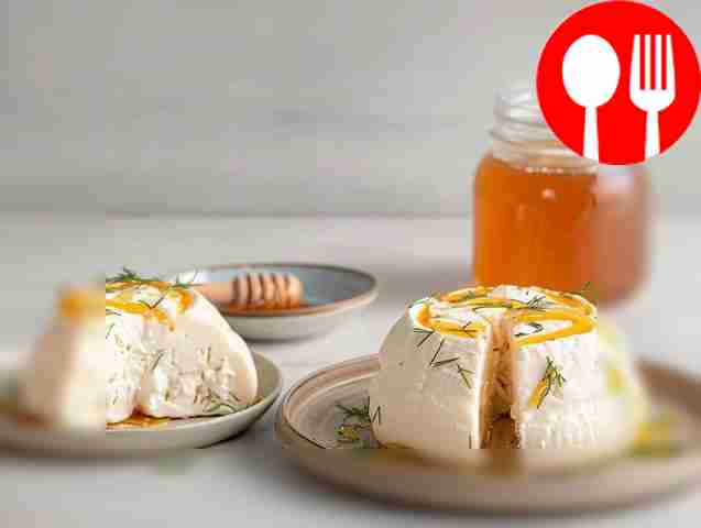 Домашний адыгейский сыр с укропом