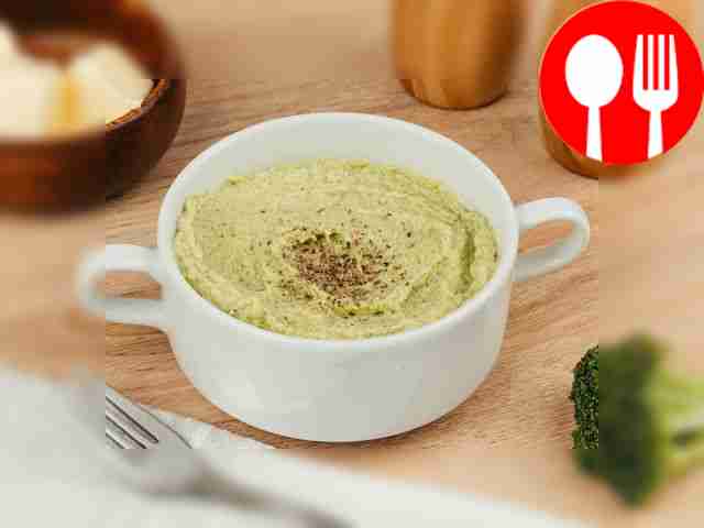 Броккольное пюре отлично дополняет белую и...