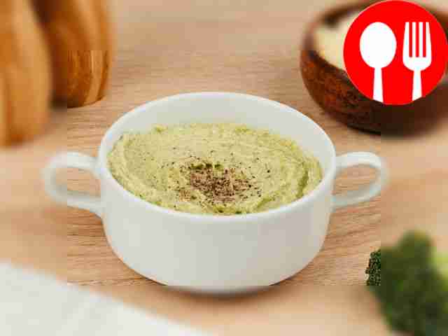 Пюре из брокколи на масле