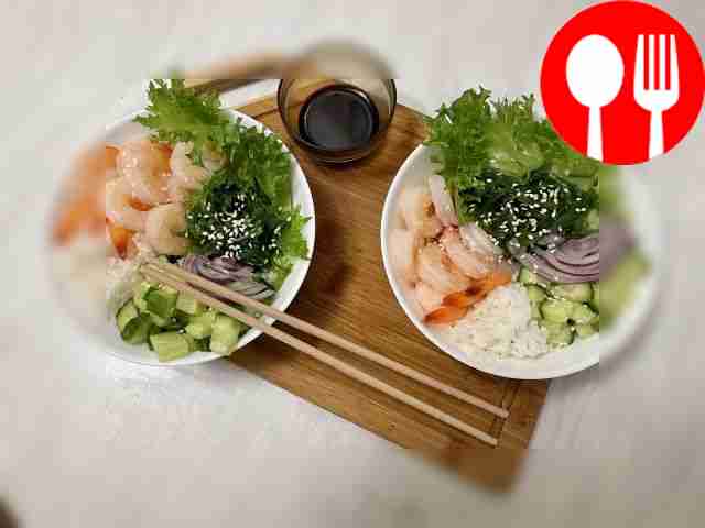 Удивительно простой поке с креветками