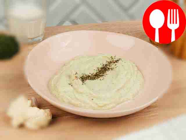 Пюре из цветной капусты и брокколи на масле