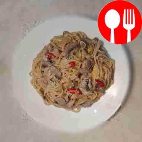 Аппетитные спагетти с сыром