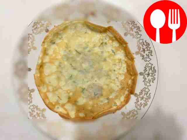 Ароматные блины с сыром и зеленью