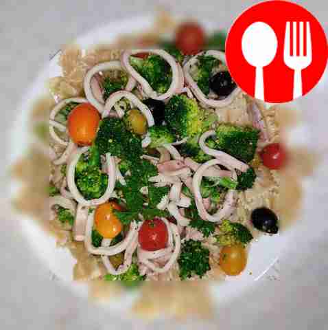 Кальмары с пастой