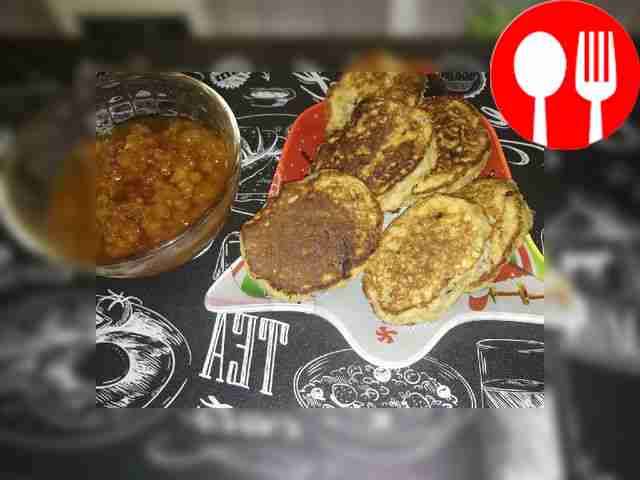 Банановые оладьи без муки