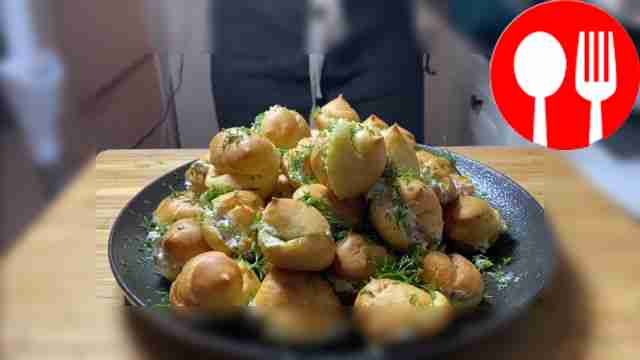 Нежнейшие профитроли с лососем