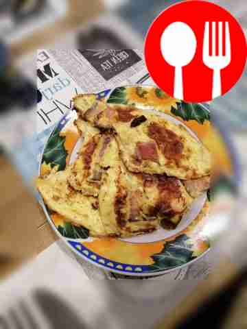 Домашний омлет с беконом