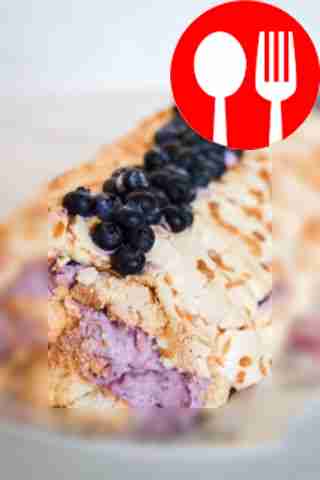 Меренговый рулет с творожным кремом