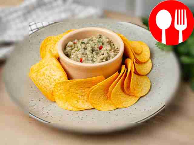 Бабагануш с лаймом и перцем чили