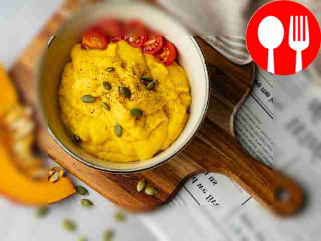 Пюре из тыквы со сливками