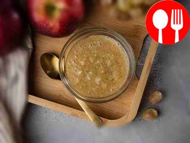 Виноградное пюре с яблоком