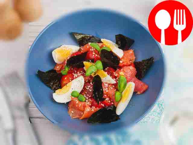 ПП салат с семгой